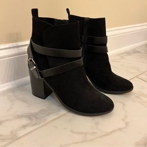 Madden Girl Suede Black Boots